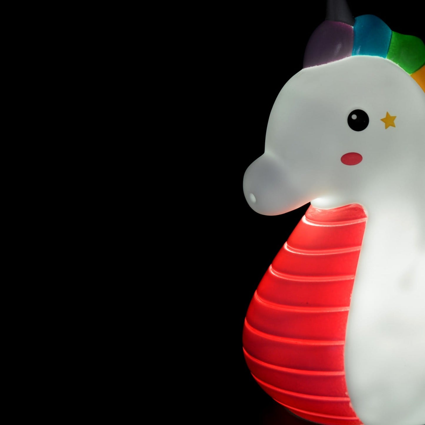 Dhink | Medium Colour Changing LED Night Light – Rainbow Seahorse