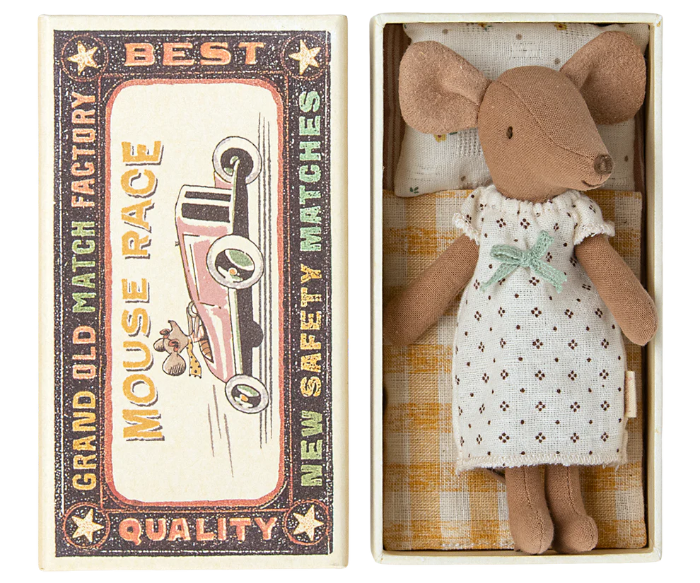 Big sister mouse in matchbox