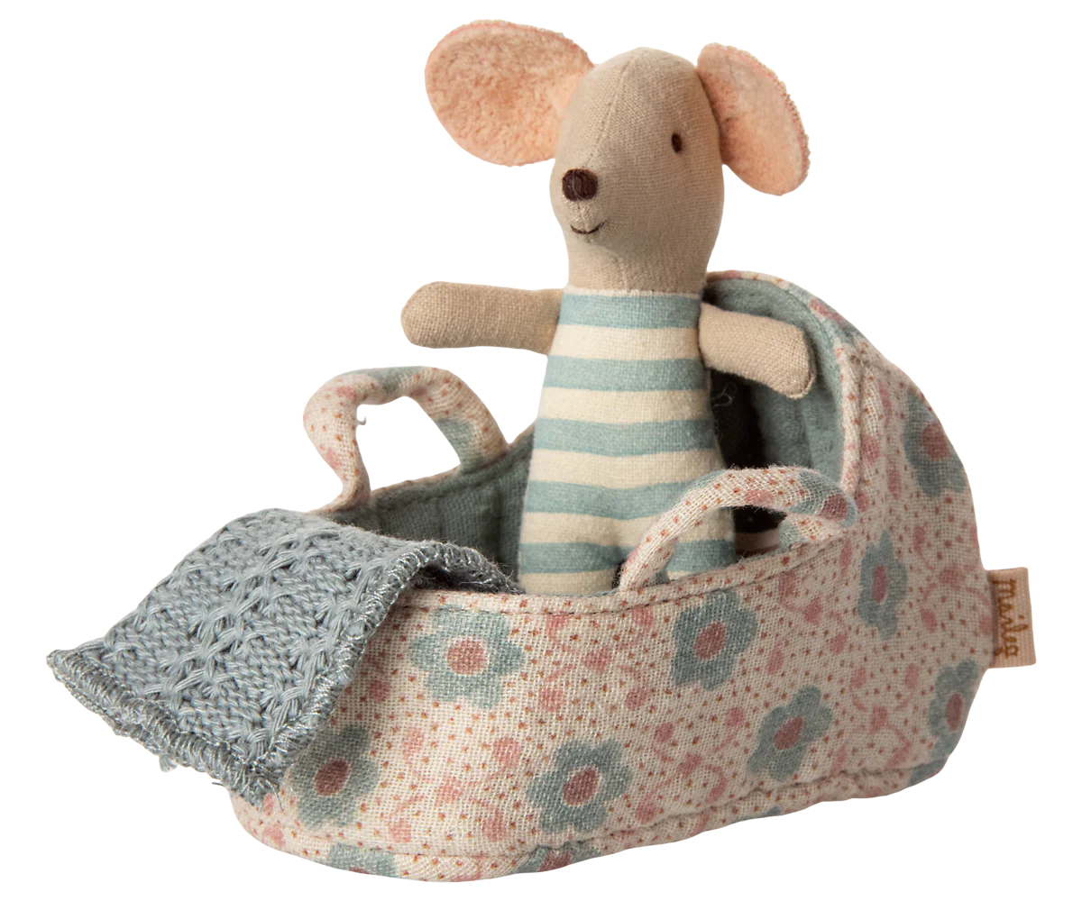 Carry cot, Baby mouse - Blue
