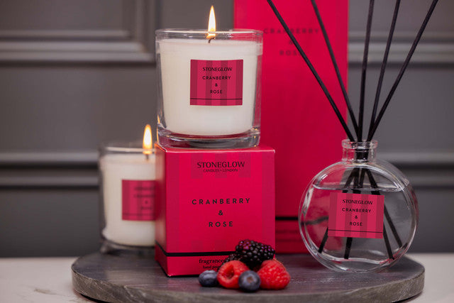 Modern Classics - Cranberry & Rose - Scented Candle - Boxed Tumbler (90 x 80mm)