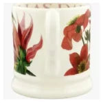 Flowers Red & Pink Dahlia 1/2 Pint Mug