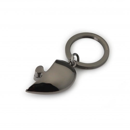 Metalmorphose | 2 Piece Grey & Gold Heart Puzzle Keyring