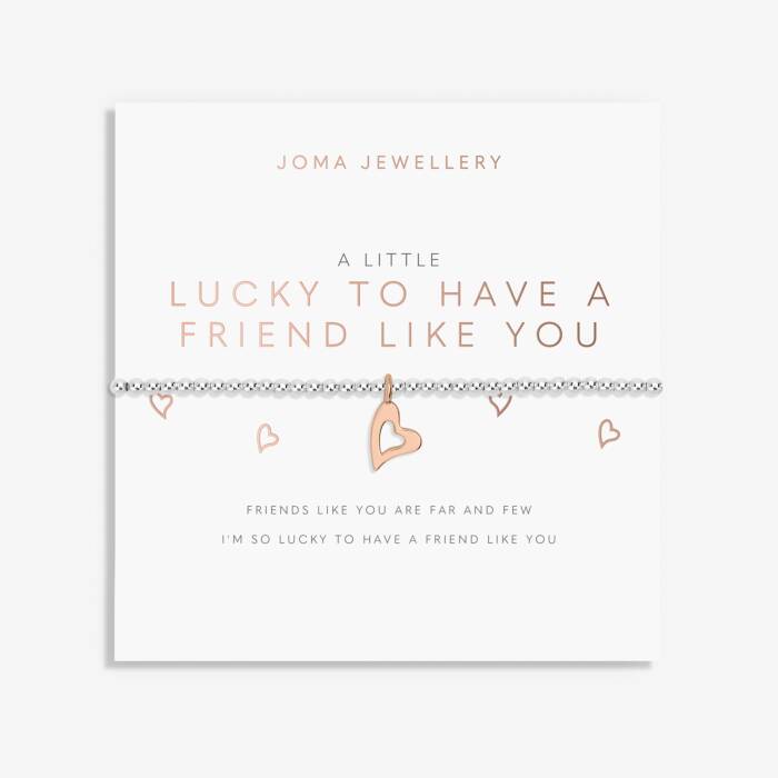 'Lucky To Have A Friend Like You' A Little Bracelet