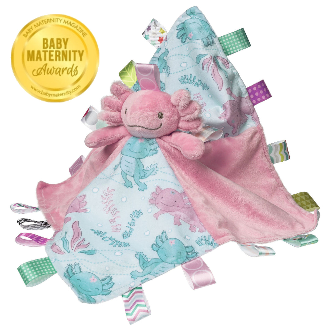 Taggies Lizzy Axolotl Character Blanket – 13×13″