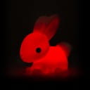 Dhink® Medium Colour Changing LED Night Light –White Bunny