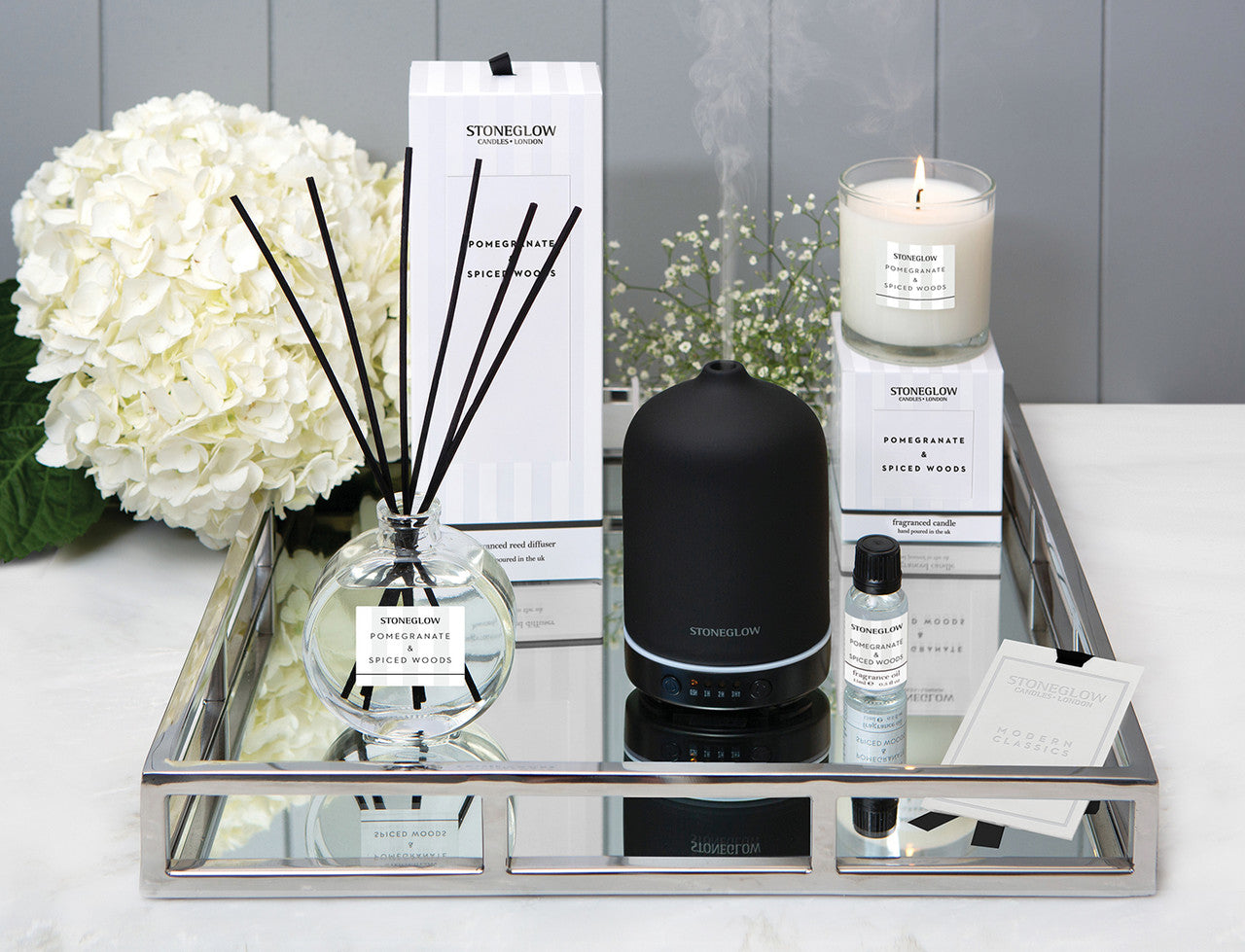 Modern Classics - Pomegranate & Spiced Woods - Scented Reed Diffuser 120ml