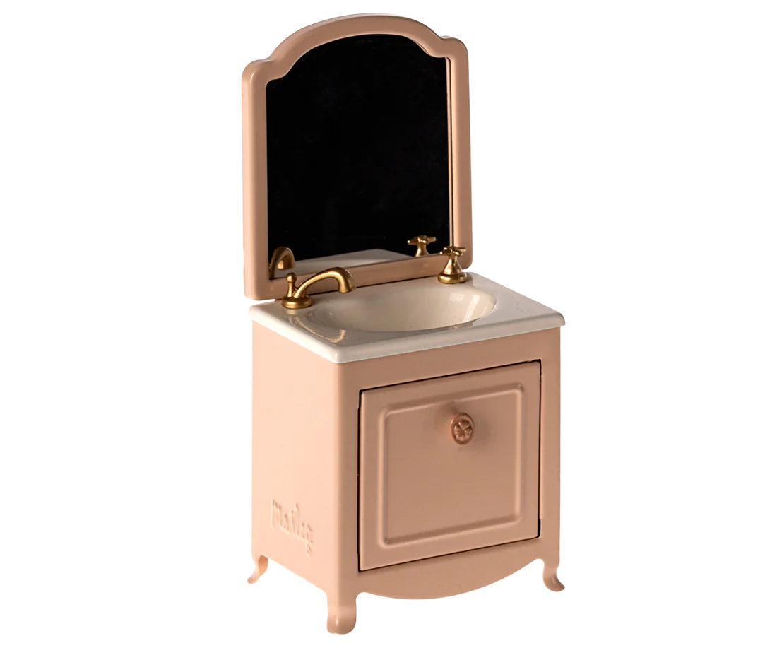 Maileg - Sink dresser, Mouse - Powder