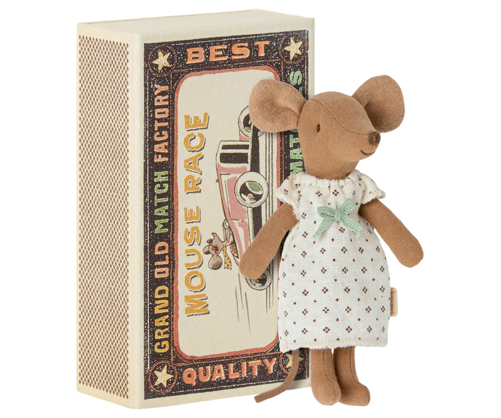 Big sister mouse in matchbox
