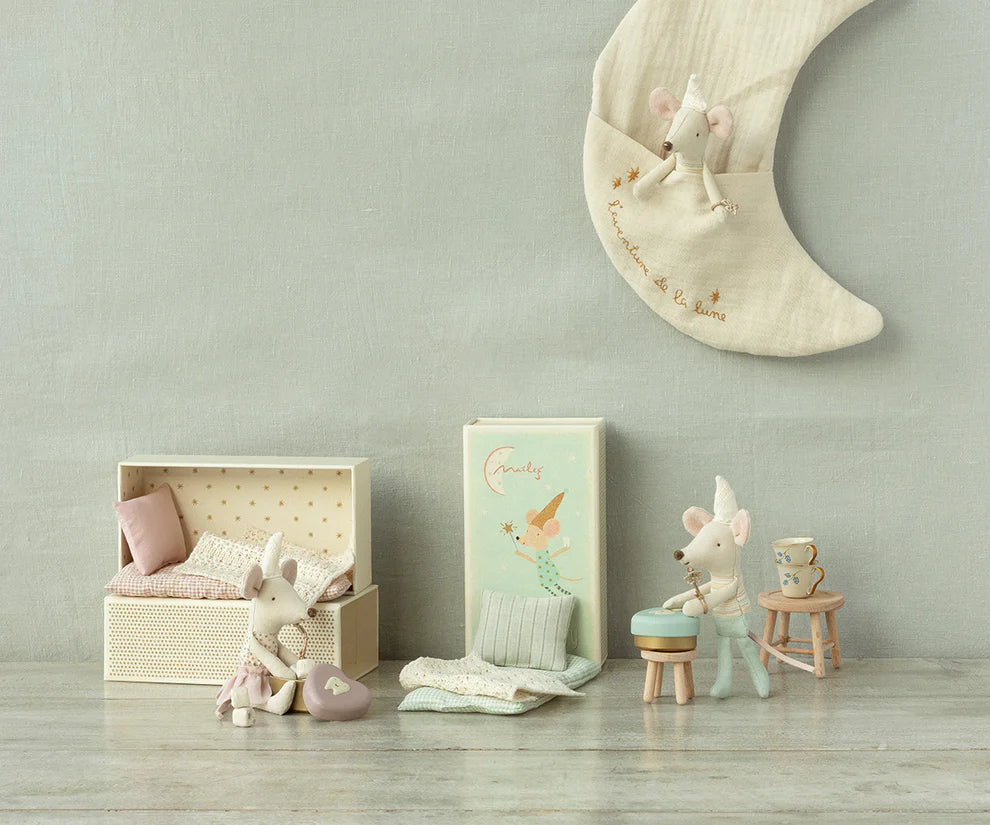 Maileg Fairy Mouse, Little brother in matchbox