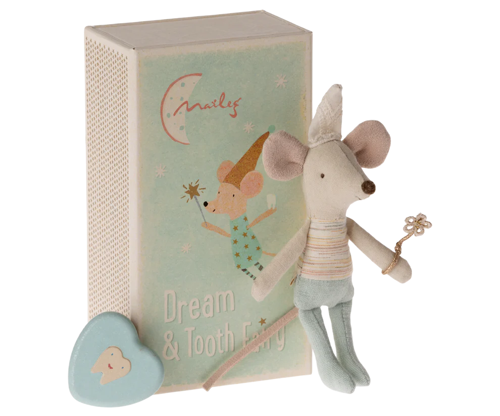Maileg Fairy Mouse, Little brother in matchbox