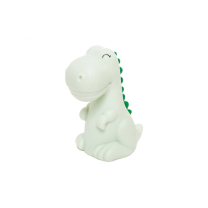 Dhink | Mini Colour Changing LED Night Light – Green Dinosaur with Dark Green Mane