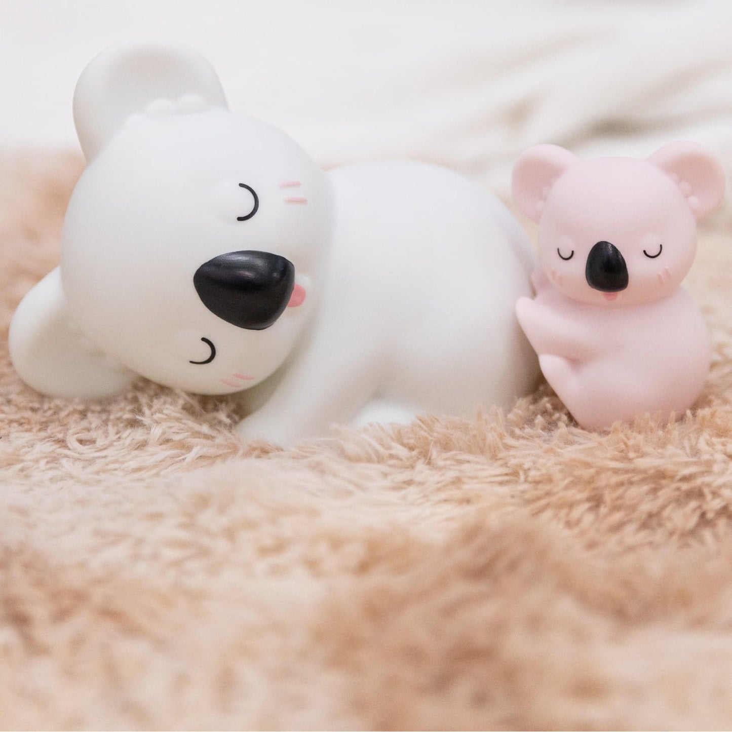 Dhink | Medium Colour Changing LED Night Light – White Sleeping Koala