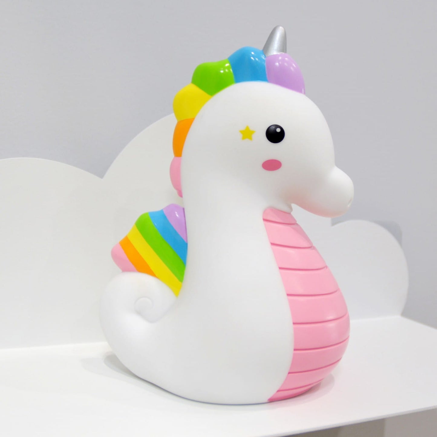 Dhink | Medium Colour Changing LED Night Light – Rainbow Seahorse