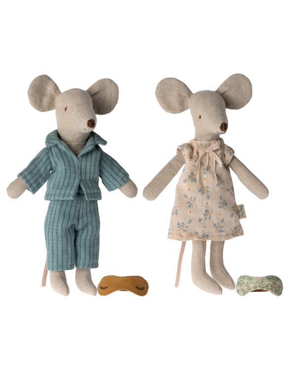 Maileg Mum & Dad Mouse In Cigar Box Play Set
