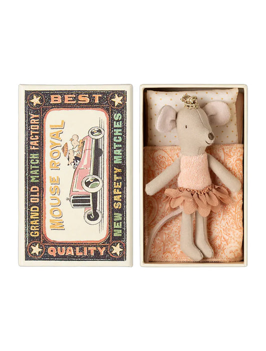Maileg Princess Mouse, Little Sister in Matchbox - SS25