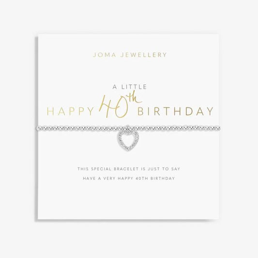 A Little 'Happy 40th Birthday' Bracelet