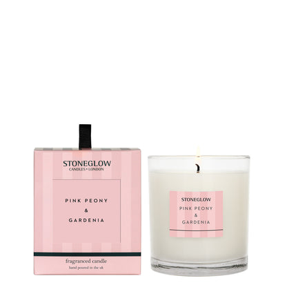 Pink Peony & Gardenia - Scented Candle - Boxed Tumbler