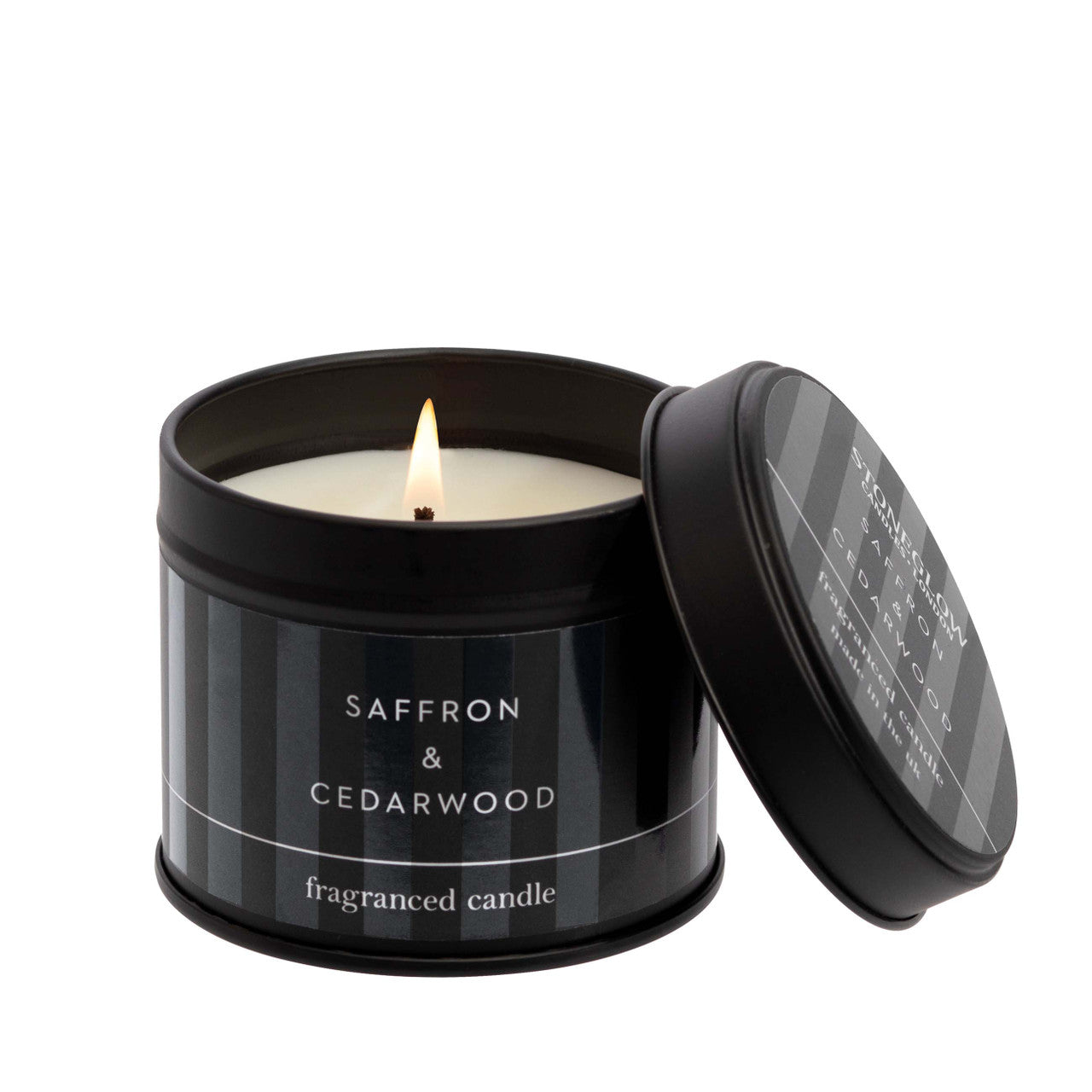 Saffron & Cedarwood Scented Candle Tin