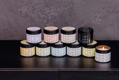 Saffron & Cedarwood Scented Candle Tin