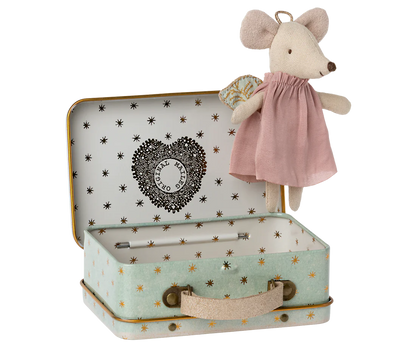 Maileg -Angel mouse in suitcase, Little sister