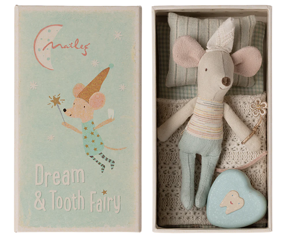 Maileg Fairy Mouse, Little brother in matchbox
