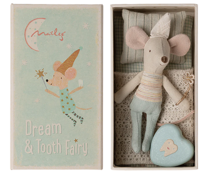 Maileg Fairy Mouse, Little brother in matchbox