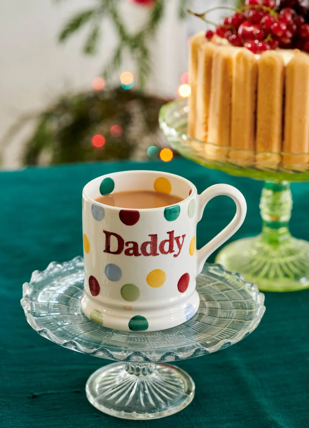 Polka Dot 'Daddy' 1/2 Pint Mug