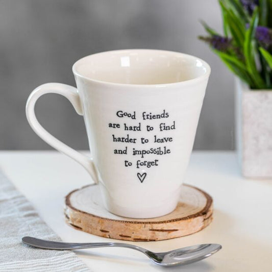 East of India Good Friends Porcelain Mug