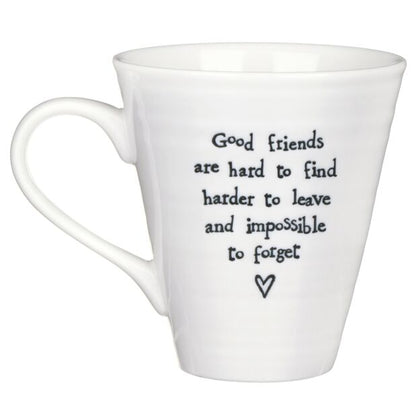East of India Good Friends Porcelain Mug
