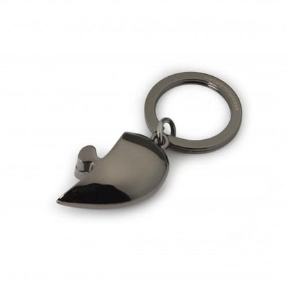 Metalmorphose | 2 Piece Grey & Gold Heart Puzzle Keyring