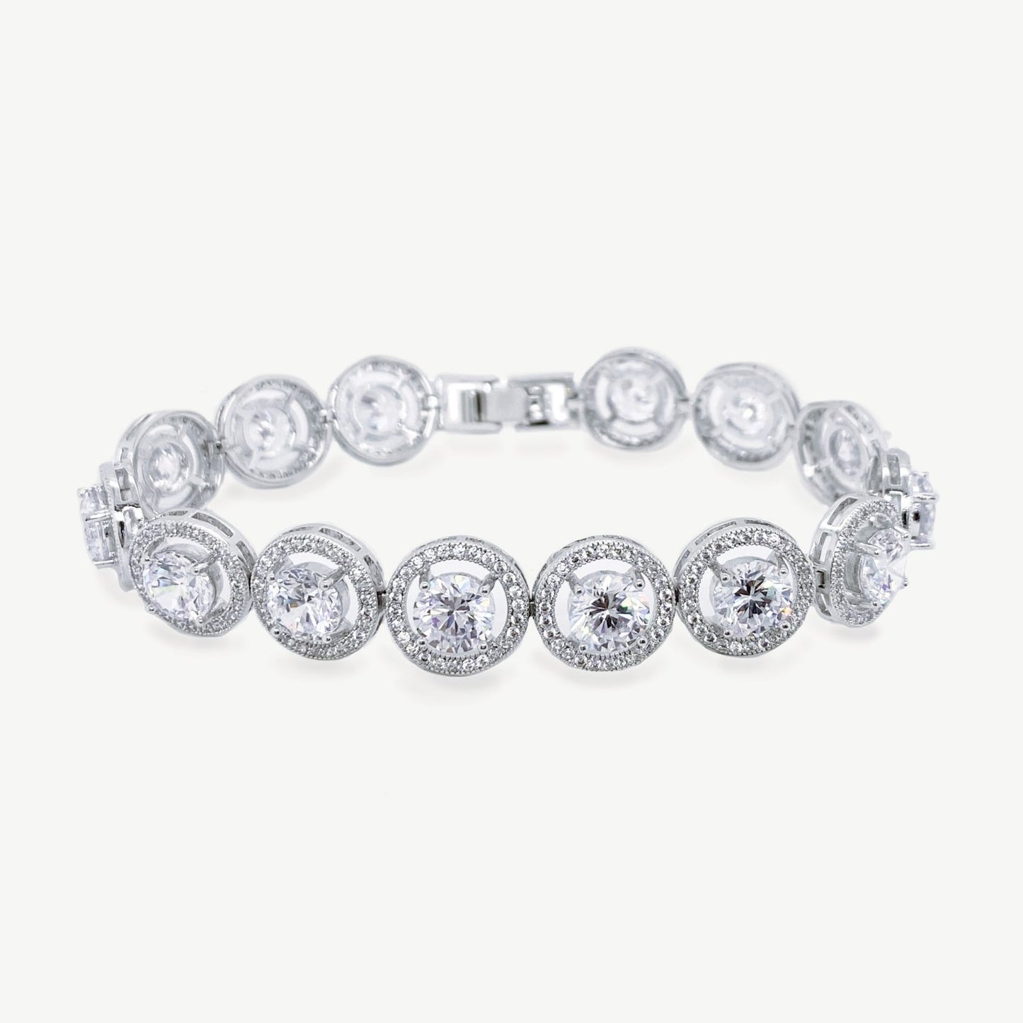 Hampton Rhodium Crystal Classic Bracelet