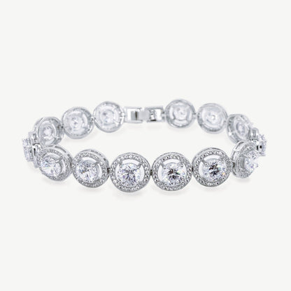 Hampton Rhodium Crystal Classic Bracelet
