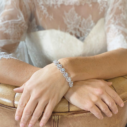 Hampton Rhodium Crystal Classic Bracelet
