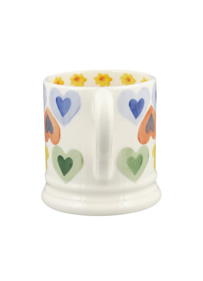 Hearts & Flowers 1/2 Pint Mug