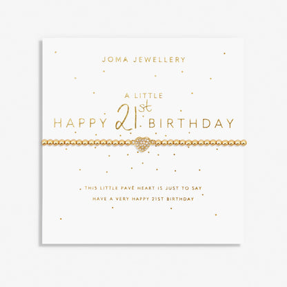 A Little 'Happy 21st' Bracelet