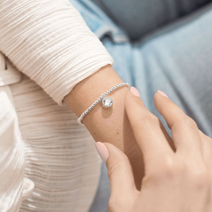 A Little 'Happy 60th Birthday' Bracelet in Silver Plating