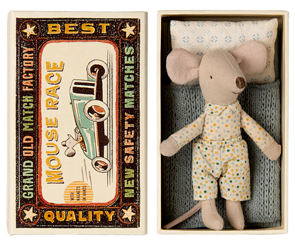 Maileg -Little brother mouse in matchbox
