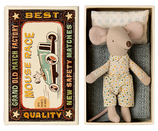 Maileg -Little brother mouse in matchbox