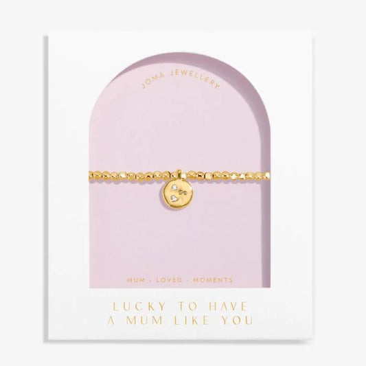 Dolce Vita 'Lucky To Have A Mum Like You' Bracelet In Gold Plating