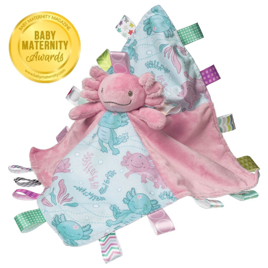 Taggies Lizzy Axolotl Character Blanket – 13×13″