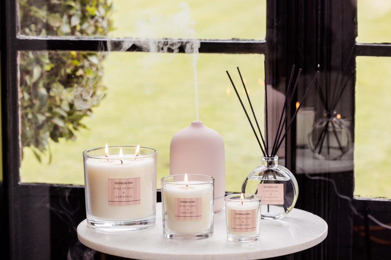 Pink Peony & Gardenia - Scented Candle - Boxed Tumbler