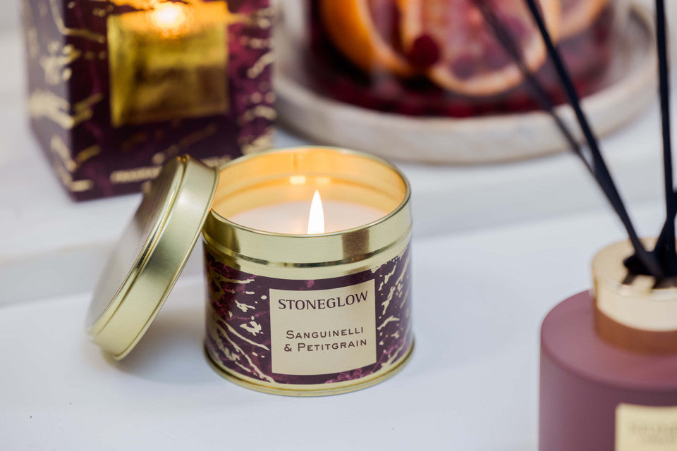 Luna - Sanguinelli & Petitgrain - Scented Candle Tin ((78 x 75mm)
