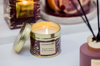 Luna - Sanguinelli & Petitgrain - Scented Candle Tin ((78 x 75mm)