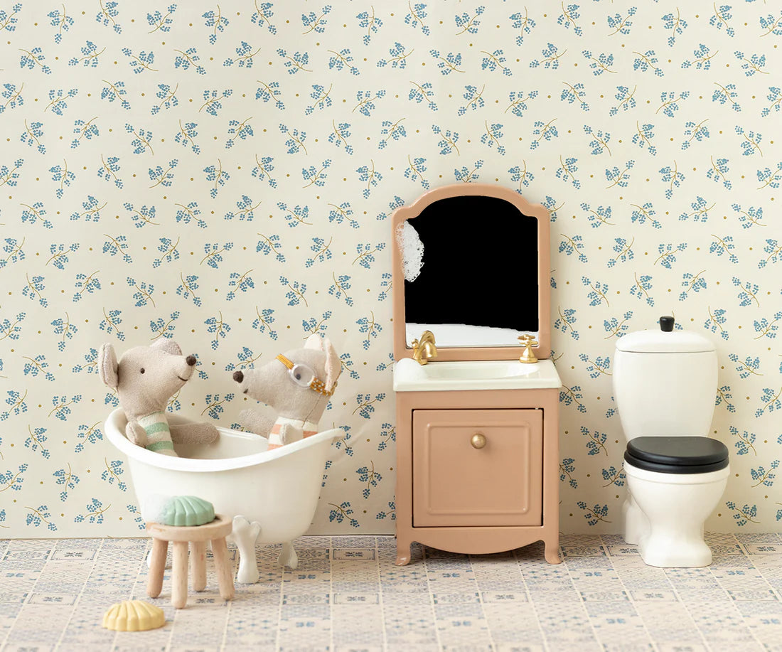 Maileg - Sink dresser, Mouse - Powder