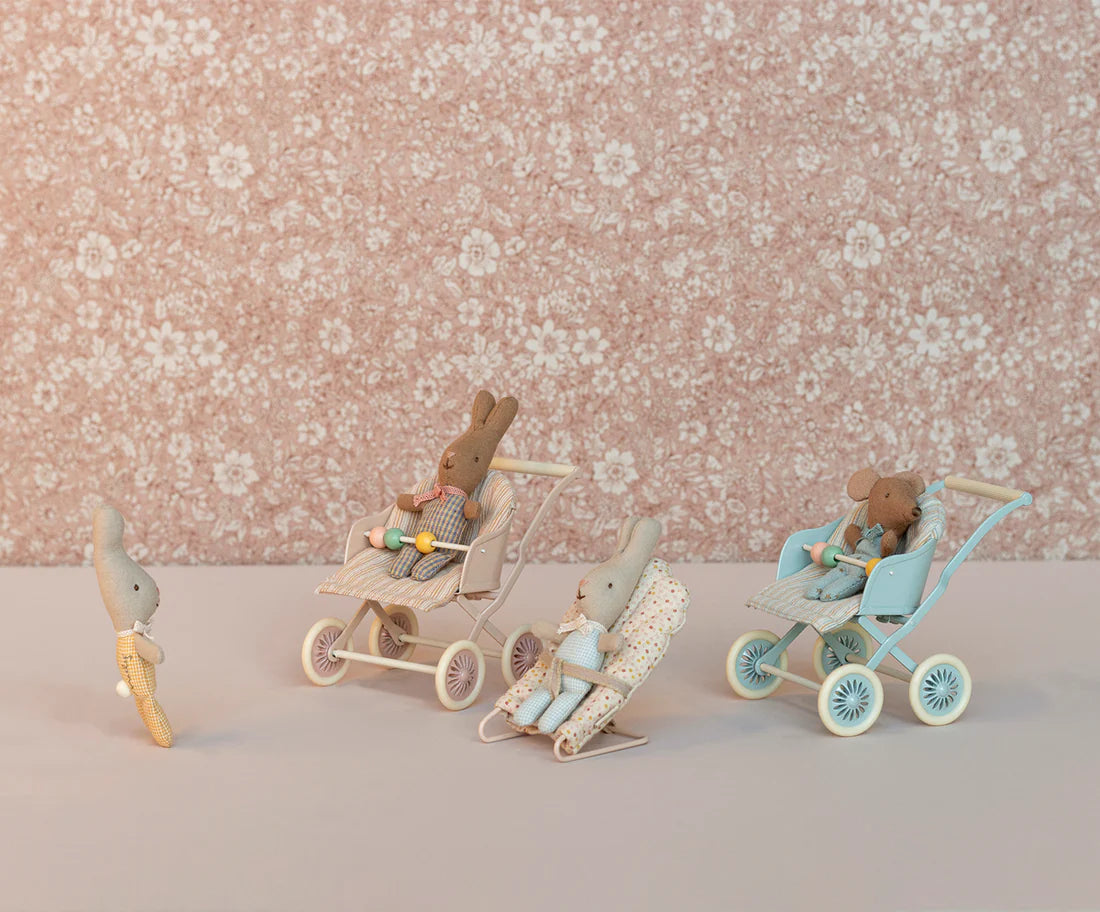 Stroller, Baby mouse - Blue