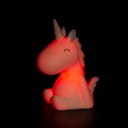 Dhink | Mini Colour Changing LED Night Light | White Unicorn with Pastel Pink Mane & Tail